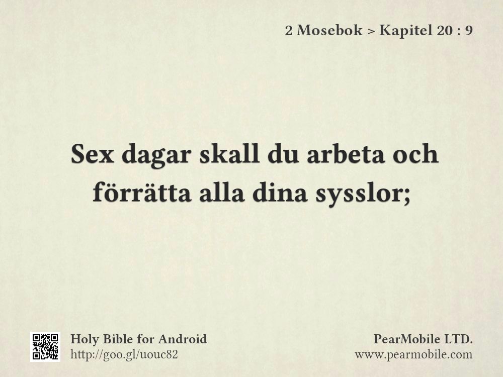 2 Mosebok, Kapitel 20:9